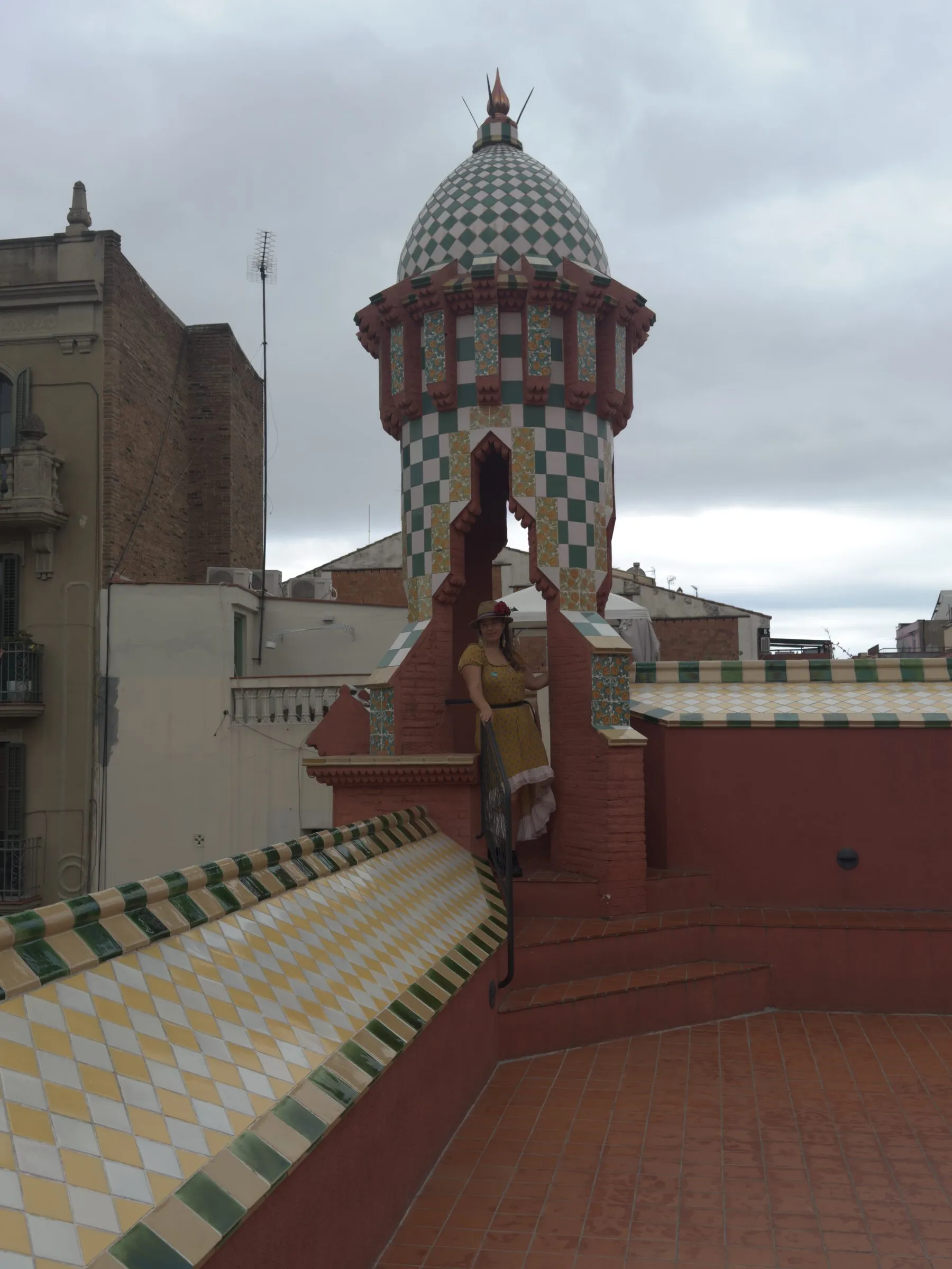 A modernista architectural detail in Barcelona