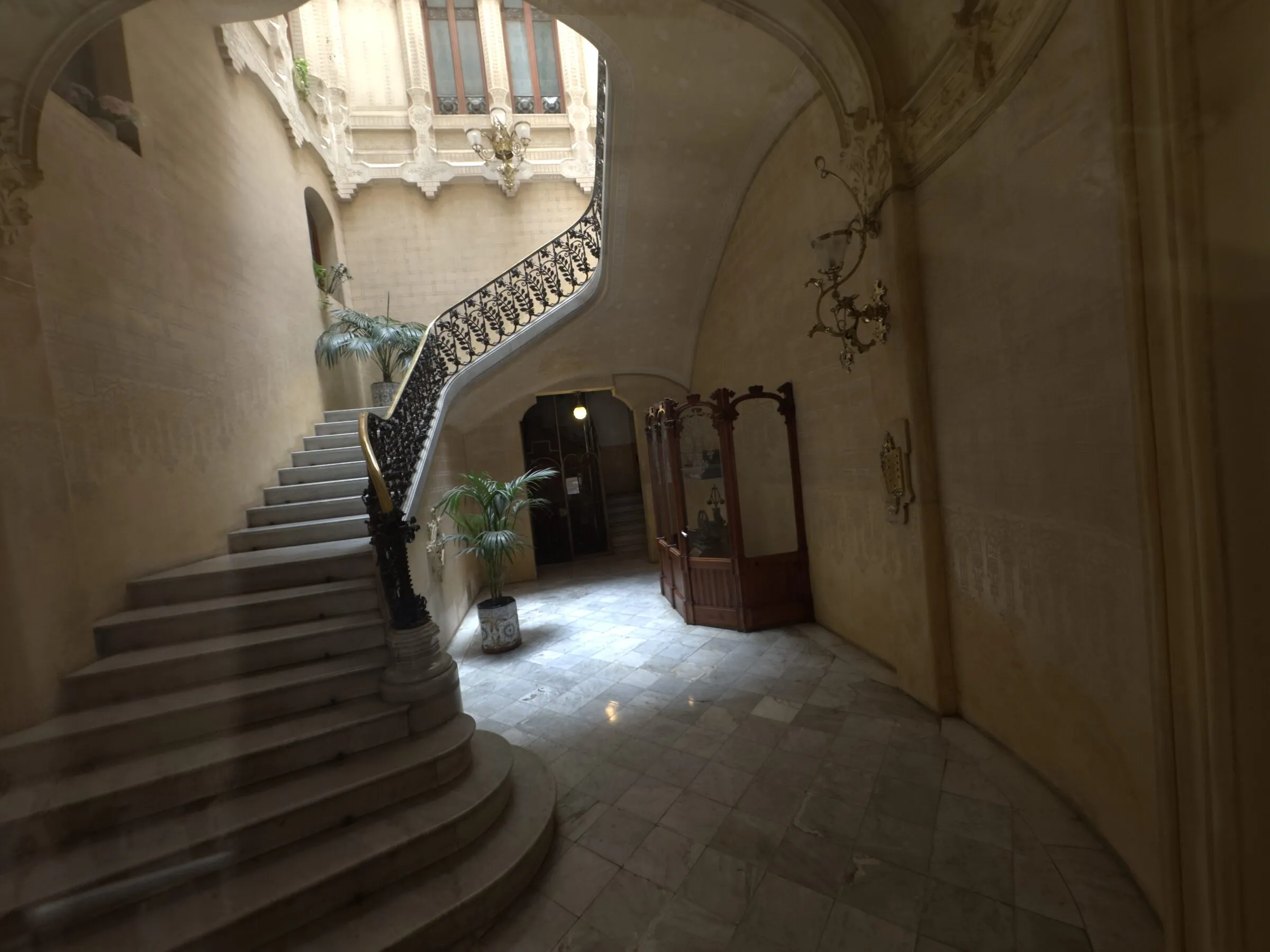 A modernista architectural detail in Barcelona