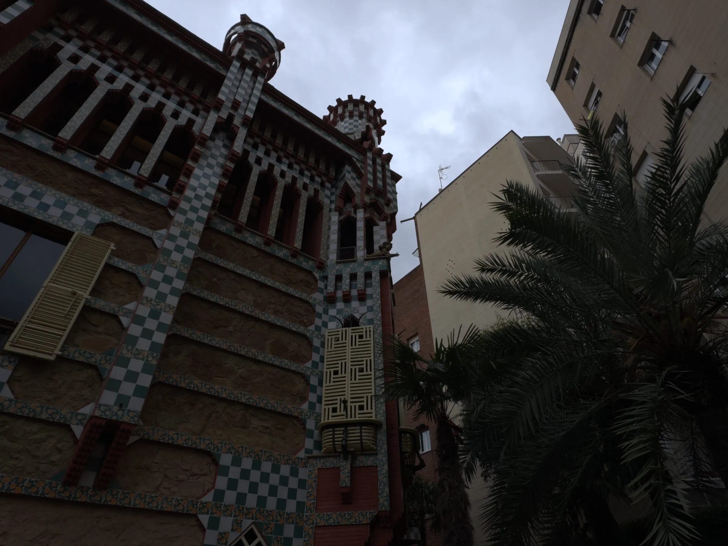 A modernista architectural detail in Barcelona