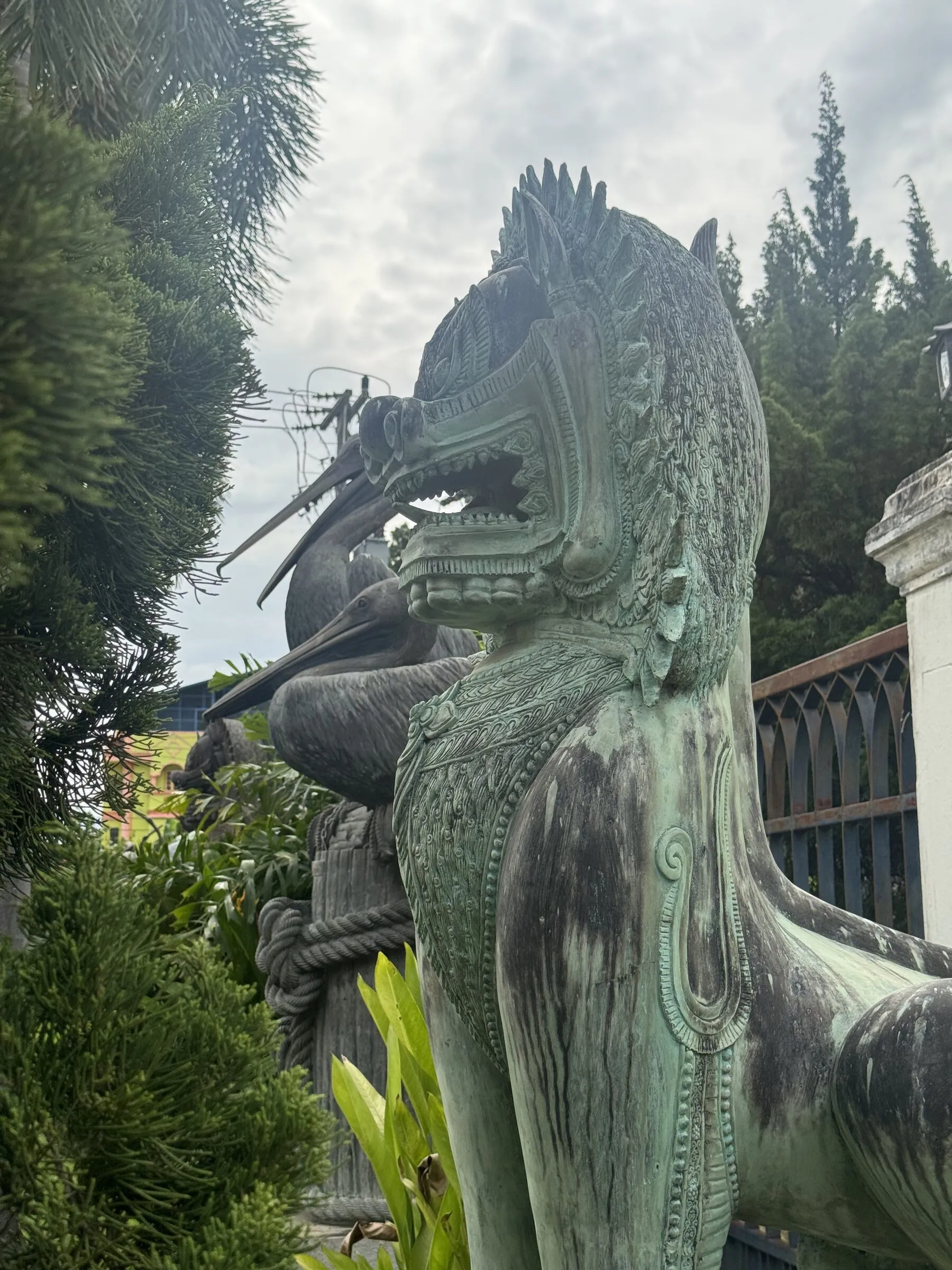 Grilled food and gilded temple carving in Chiang Mai