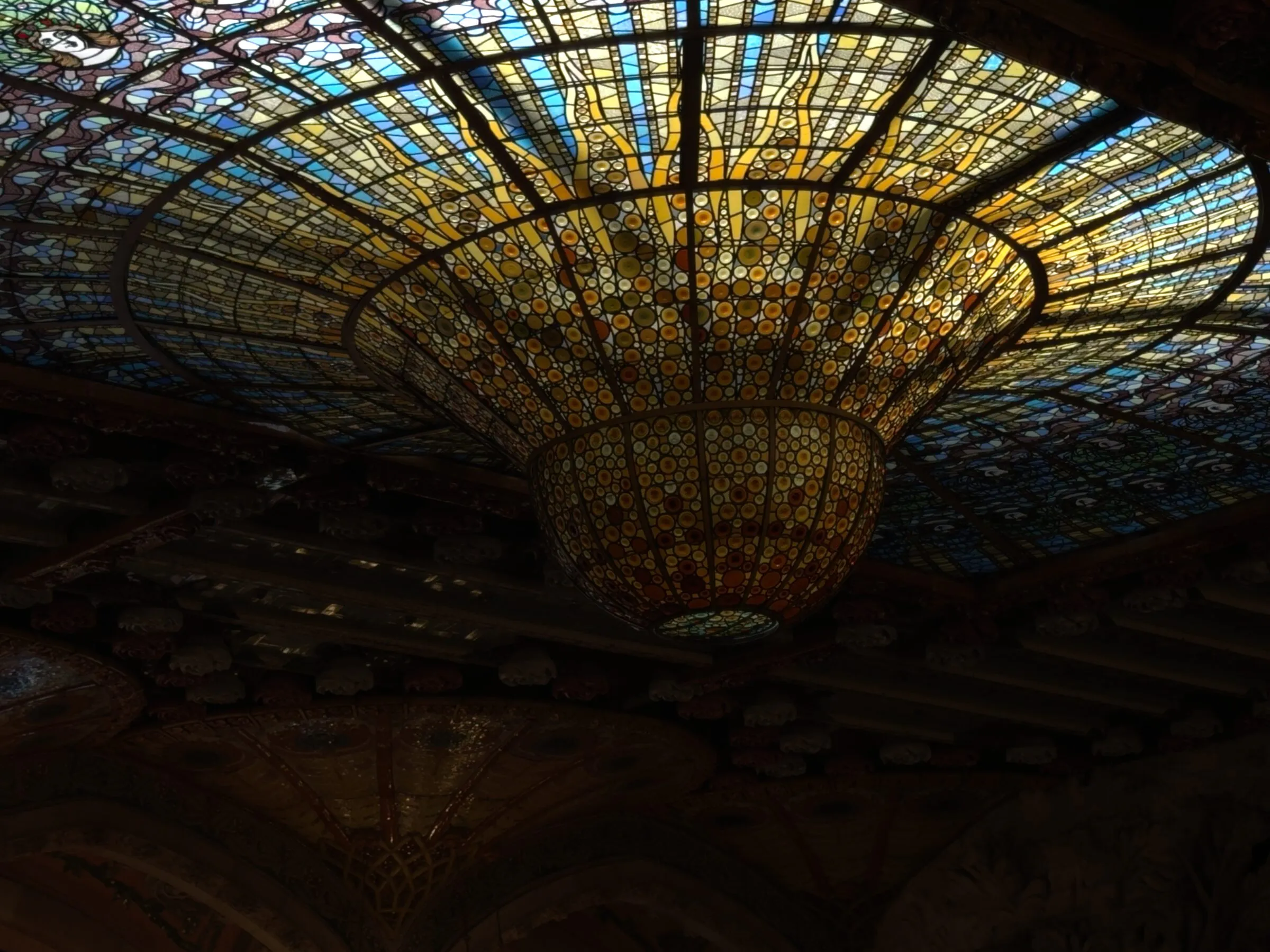 A modernista architectural detail in Barcelona